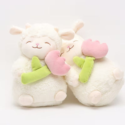 PELUCHE CORDERITO TULIPAN TIERNO ( DE REGALO JUGO DE ANILLOS DE PAREJA)